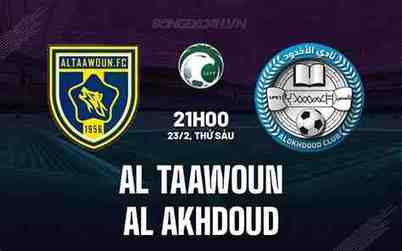 al taawon đấu với al akhdoud club