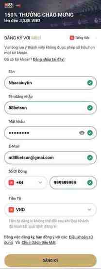 cách đăng ký m88