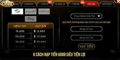 cach nap tien go88