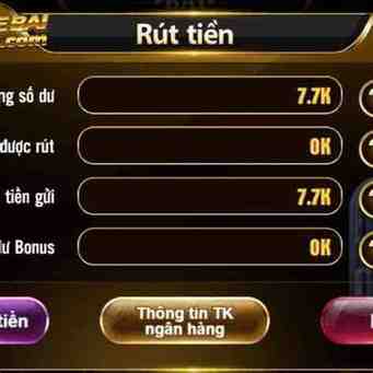 cách rút tiền trên 68 game bài