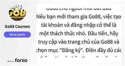 cách tạo tài khoản go88