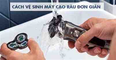cách vệ sinh máy cạo râu enchen k8