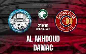 damac đấu với al akhdoud club