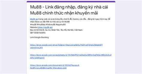 đăng nhập mu88 tặng nhà cái mu88