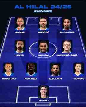 đội hình al hilal gặp al akhdoud club