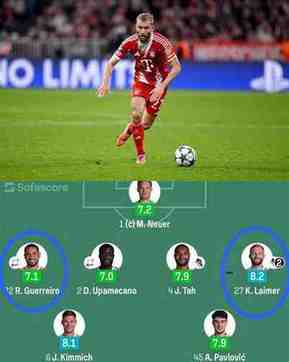 đội hình bayern gặp club brugge