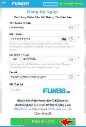 fun88 đăng ký