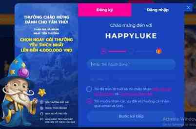 link đăng nhập happyluke