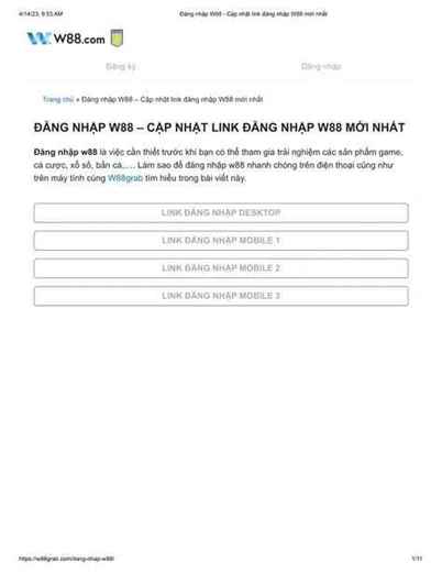 link dang nhap w88