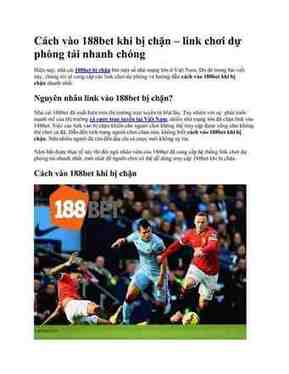 link vào 188bet khi bị chặn