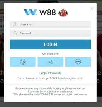 m w88 login