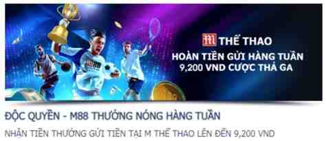 m88 tiền thưởng