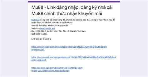 mu88 app link đăng nhập