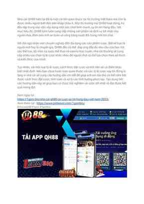 qh88 nhà cái uy tín