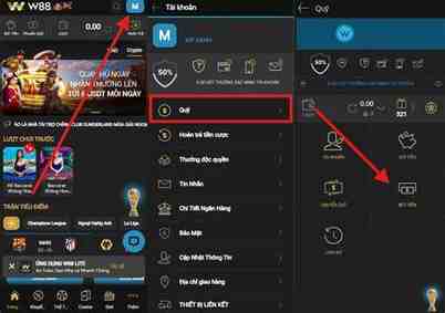rút tiền tại w88