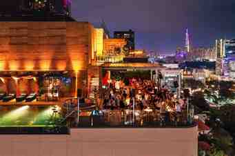 social club rooftop bar