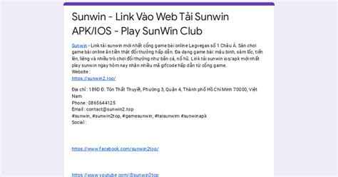 sunwin club web