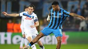 thứ hạng của atalanta gặp club brugge