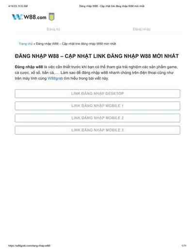 w88 link dang nhap