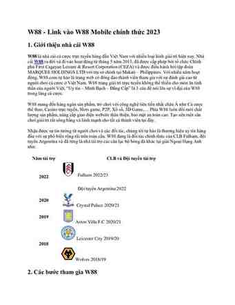w88 mobile link
